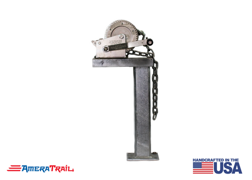 Winch Stand 18" Tall 90° Fixed - Includes 18" Chain w/ S Hook (PLEASE ALLOW 3-5 BUSINESS DAYS FOR PRODUCTION)