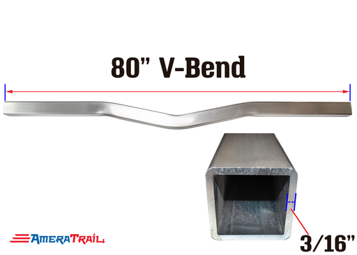 80 X 3 X 3" V Bend Cross Member, 3/16" Wall, Structural Aluminum