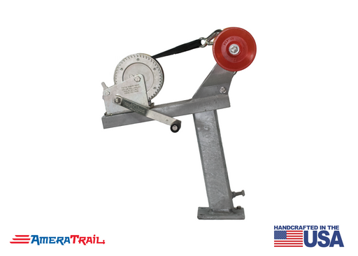 Adjustable Bow Stop Winch Combo, 10° Lean Adjusts from 20" to 30" - Available w/ Fulton 1500lb Winch and Stoltz Roller (PLEASE ALLOW 3-5 BUSINESS DAYS FOR PRODUCTION)