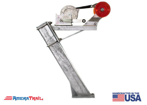 Adjustable Bow Stop & Winch Combo on 30" Post - Available w/ Fulton 1800lb Winch & Stoltz Roller (PLEASE ALLOW 3-5 BUSINESS DAYS FOR PRODUCTION)
