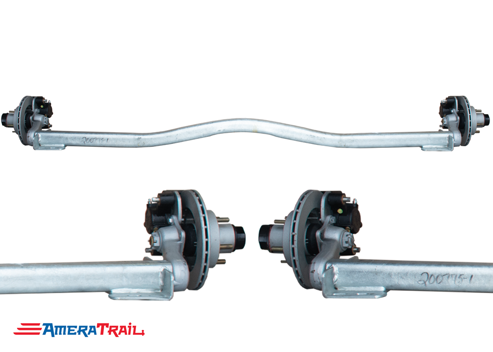 3500 - 3750 lb Torsion Axle w/ Vortex Hubs & TDE Brakes, V Bend, Available in Multiple Sizes, Available w/ Brakes