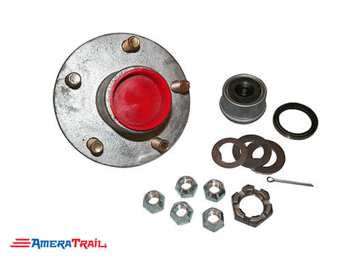 5 Lug Complete Hub Kit for 3500LB Axles, Fully Greased, 5 on 4.5 Lug Pattern - Rockwell American