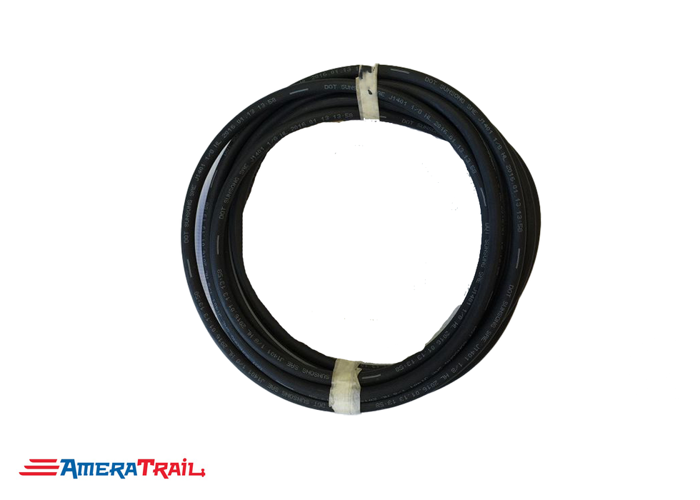 264" / 22' Brake Line, 1/8" ID 3/16" Brass Male Fittings w/ Stainless Flares - Kodiak Hydraulic Brake Hose