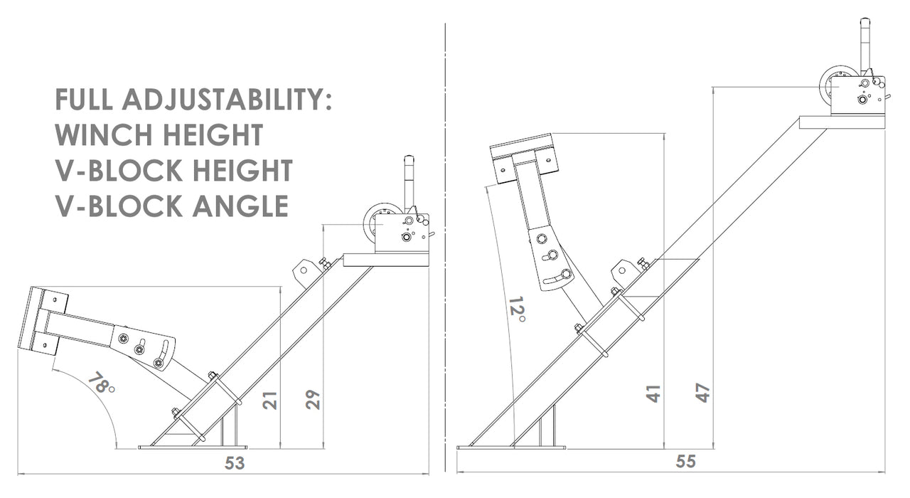 Adjustable V Block Bow Stop