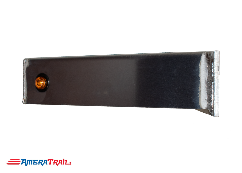 Classic Front STARBOARD Side I Beam Trailer Step , Secures Fender , Includes Non Skid  Reflective Tape, and Led Light