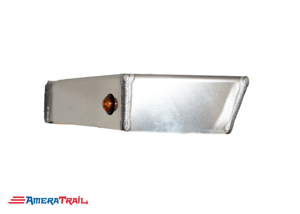 Classic Front PORT Side I Beam Trailer Step , Secures Fender , Includes Non Skid  Reflective Tape, and Led Light