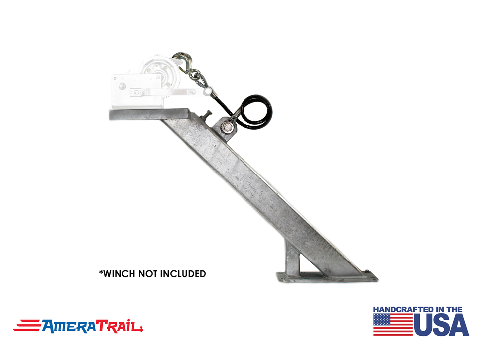Adjustable Winch Stand Post - 45° w/ 26" & 34" Base Height's