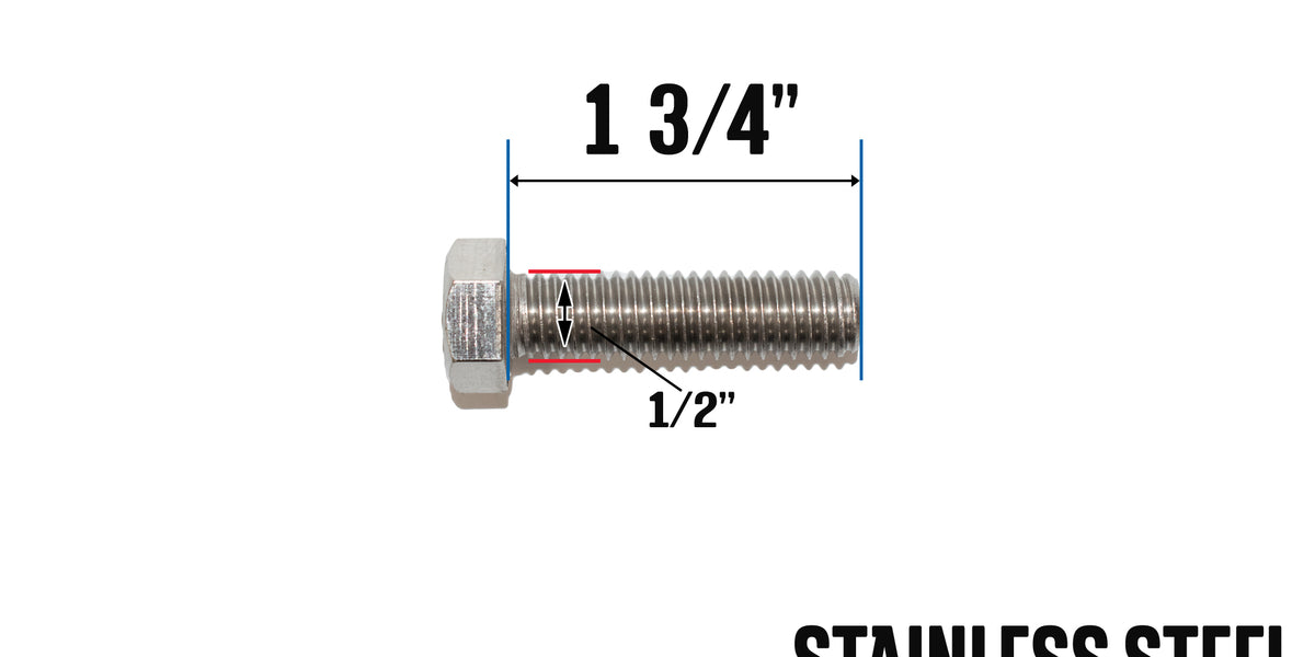 Stainless Steel Bolt 1/2 x 3/4