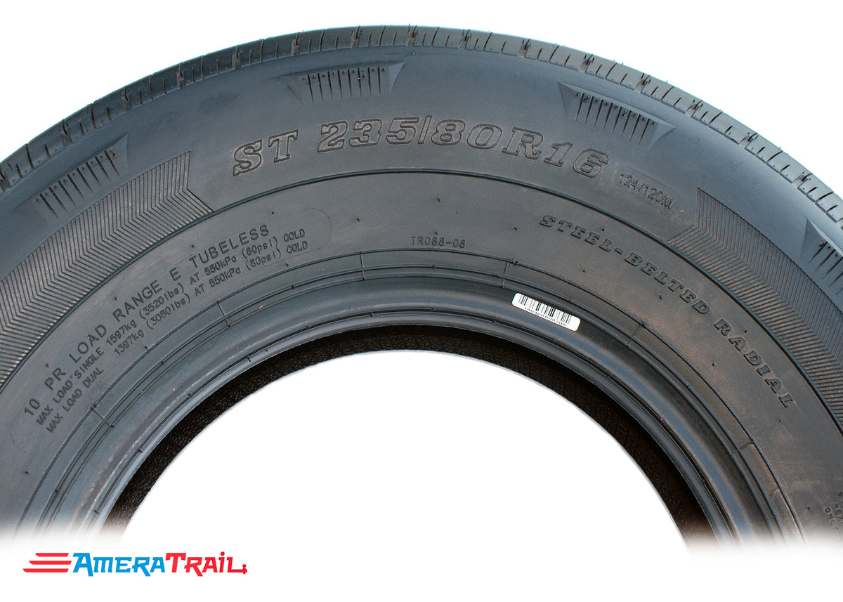 235 / 80 R 16 Load Range E, Steel Belted Tire - Rainier