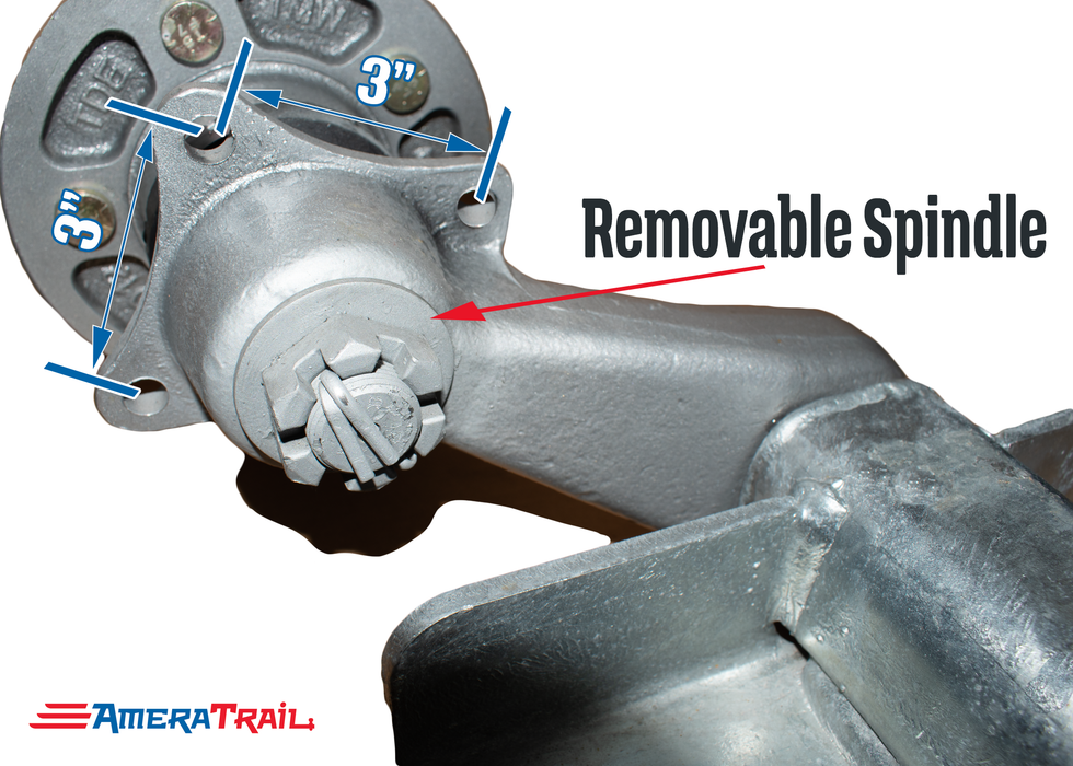 Vortex Axle 3500 - 3750 lb Torsion Axle w/ Vortex Hubs, V Bend, Available in Multi ...