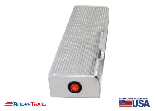 13" Channel Step, PORT SIDE FRONT w/ Fender Support & LED Marker Light - Includes SS Attaching Hardware"