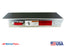 Deluxe Rear 22" / 28" STARBOARD Side Channel Trailer Step , Secures Fender, Includes Non Skid  Reflective Tape, and Led Light