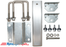 Dual Support Adjustable Bunk Bracket System - Complete Kit, All Stainless Steel Hardware