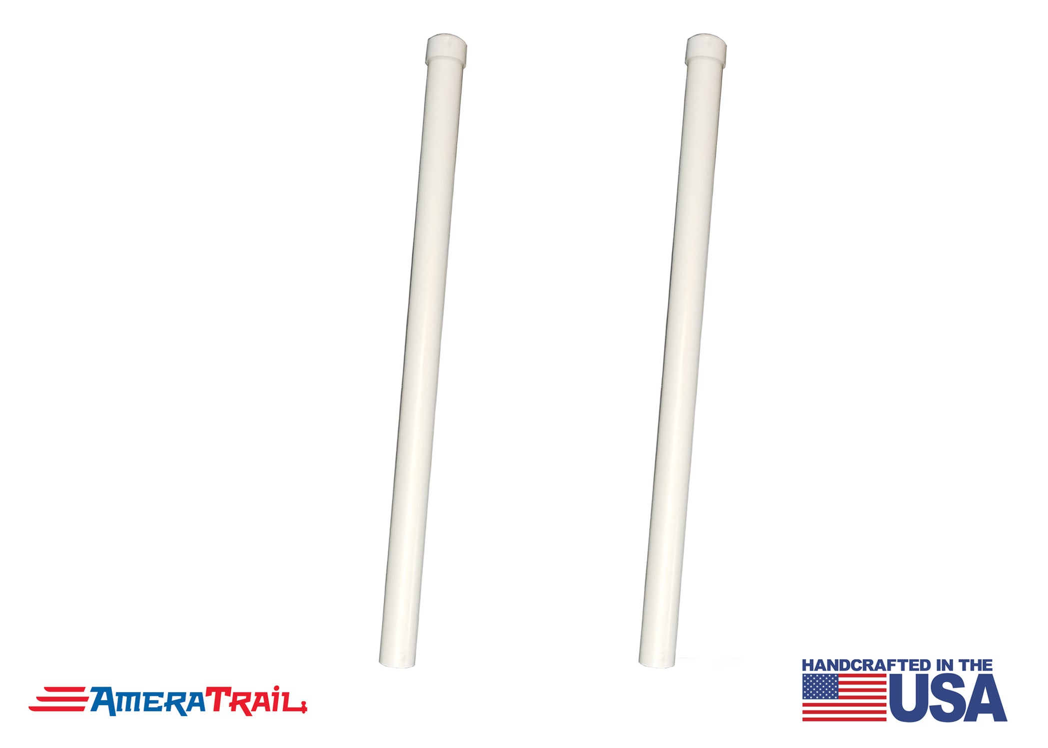 PVC Poles for Boat Trailer Guide Post, 1 Pair, Fits 1.5 x 1.5" Galvani