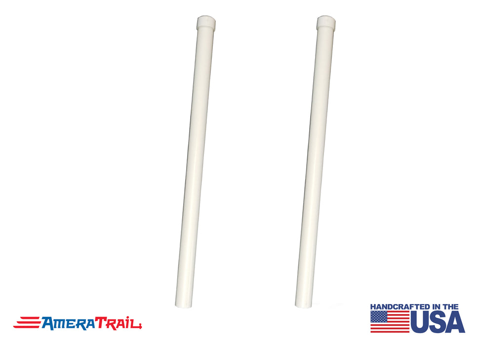 PVC Poles for Boat Trailer Guide Post, 1 Pair, Fits 1.5 x 1.5" Galvanized Guide Posts - Available in 40", 48", 60"