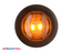 Round Amber LED Flush Mount Side Marker 3/4", Optronics