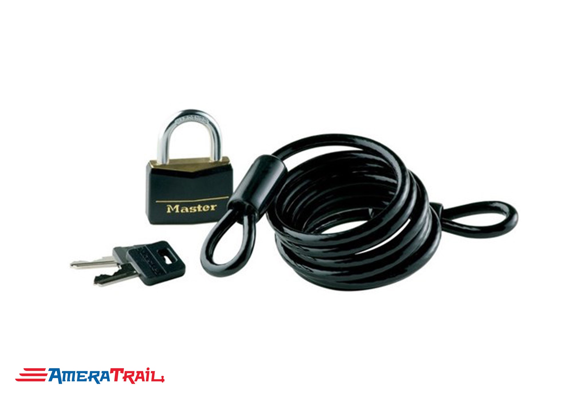 Spare Tire Lock Vinyl Coated 6' Steel Cable Master Lock — AmeraTrail Parts
