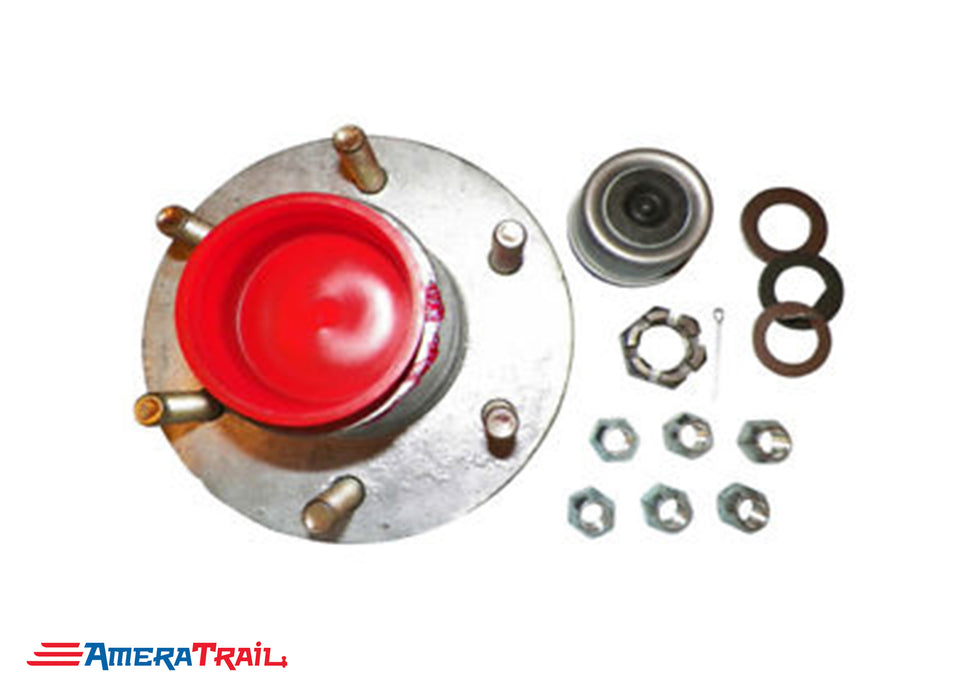 6 Lug Complete Hub Kit for 5200LB Axles, Fully Greased, 6 on 5.5 Lug Pattern - Rockwell American