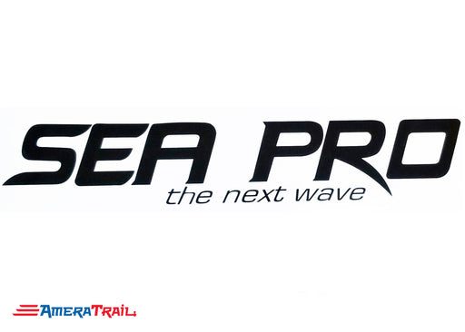 Sea Pro Boats Marine Decal, 17" x 3" UV Rated Vinyl Available In Different Colors