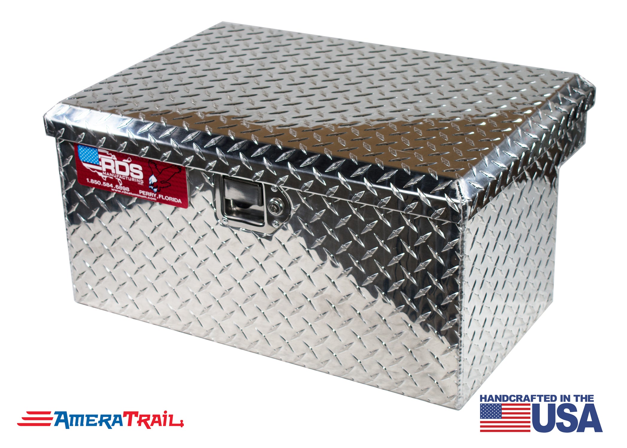 Side Mount Diamond Plate Toolbox-SHIPPING IS SENT THROUGH FEDEX/UPS. T ...