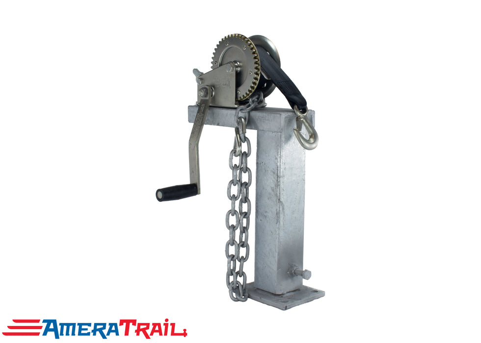 Adjustable Winch Stand 10" Tall 90° Fixed Angle - Includes 18" Chain w/ S Hook (PLEASE ALLOW 3-5 BUSINESS DAYS FOR PRODUCTION)